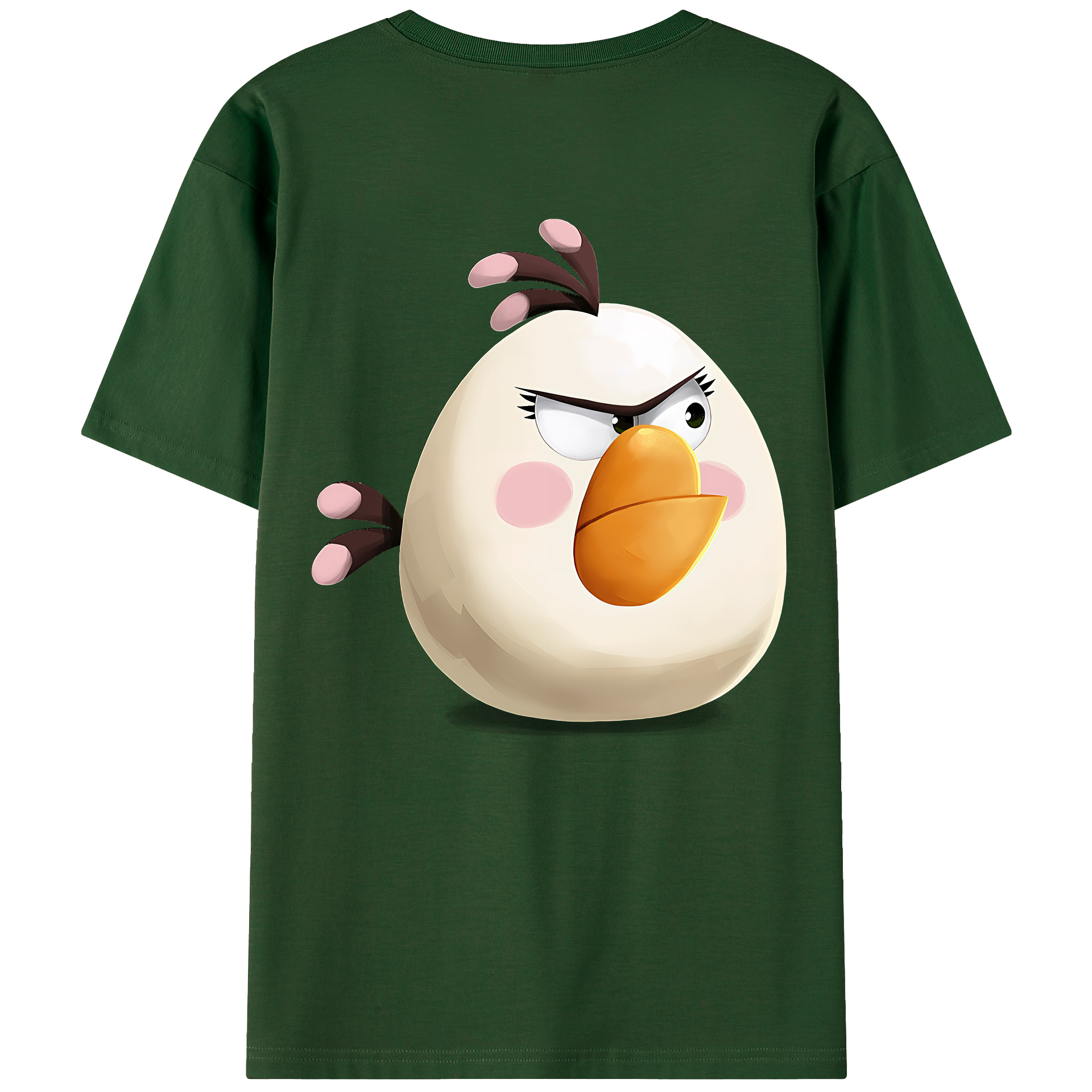 （画像用） Angry Birds アングリーバード 綿100％半袖Tシャツ（背面プリント）